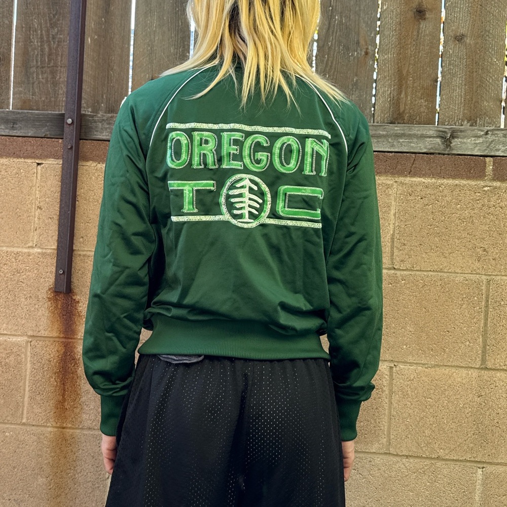 Nike Green Oregon Embroidered Bomber Jacket
